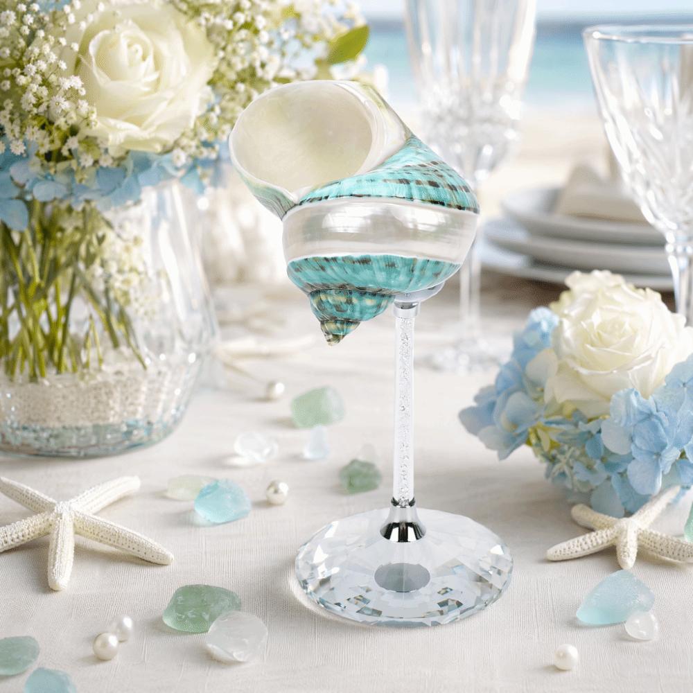 Glass Base Cocktail Drinks Cup Natural Shell Creative Wine Glass Creative Conch Shell Goblet Bar