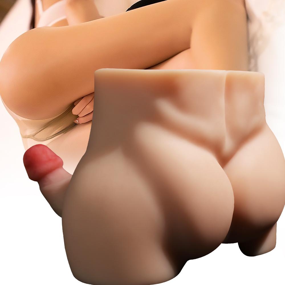 Adult's Masturbators Soft Unisex Gay Lesbian Simulation Dildo Homosexual Inverted Model Erotic Sex Toy