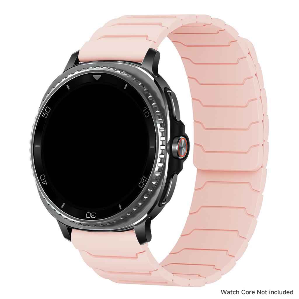 Magnetic Loop Strap for Samsung Galaxy Watch 8/8 Classic Silicone Sport Band for Galaxy Ultra 2025/7 Ultra Two-tone Bracelet
