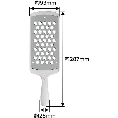 Takagi Kanesada Vegetable Cut Stainless Steel Grater, Dishwasher Safe, Easy-to-Grip Handle, Great for Grating Daikon Radish and Condiments, Made In Ja