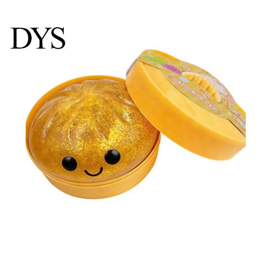 Colorful Pinch Toy Steamed Bun Squeeze Soft TPR Fidget Toys Sensory Handheld Stress Ball Reliever Cute Slow-Rising Decompression Gadget Fun