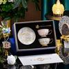 European Bone China Couple Coffee Cup Set