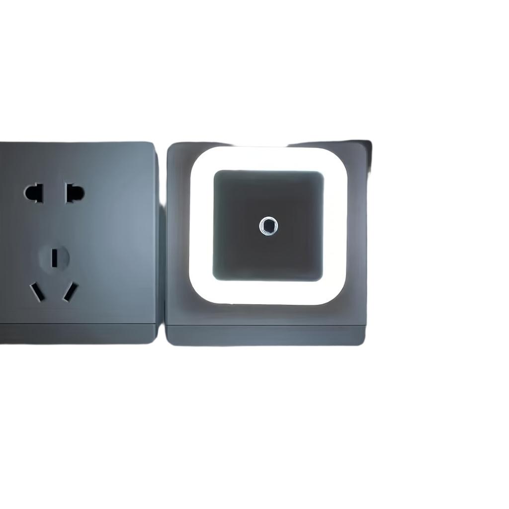 Plug-in Night Light with Light, /Off, Square, for Bedroom Hallway Kitchen