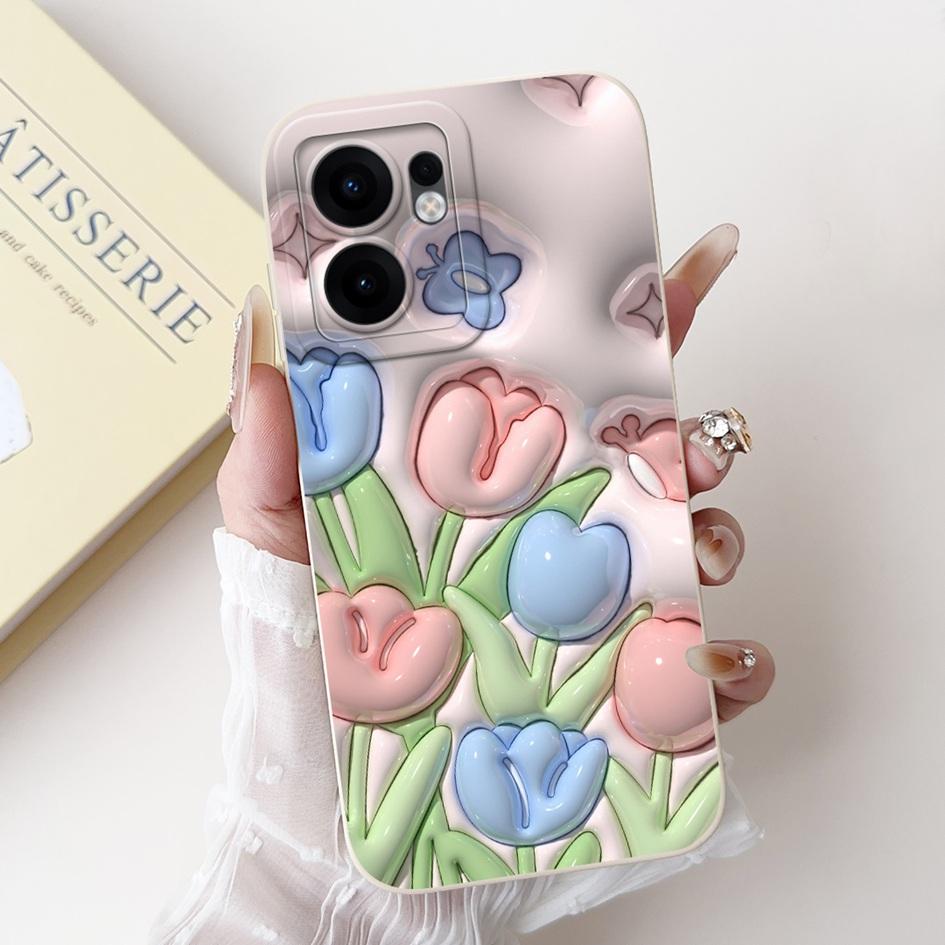 For Oppo Reno 13F 2025 Case Cute Rabbit Panda Flower Soft Silicone Shockproof Cover For OPPO Reno13 FS Fundas RENO13F Phone Case