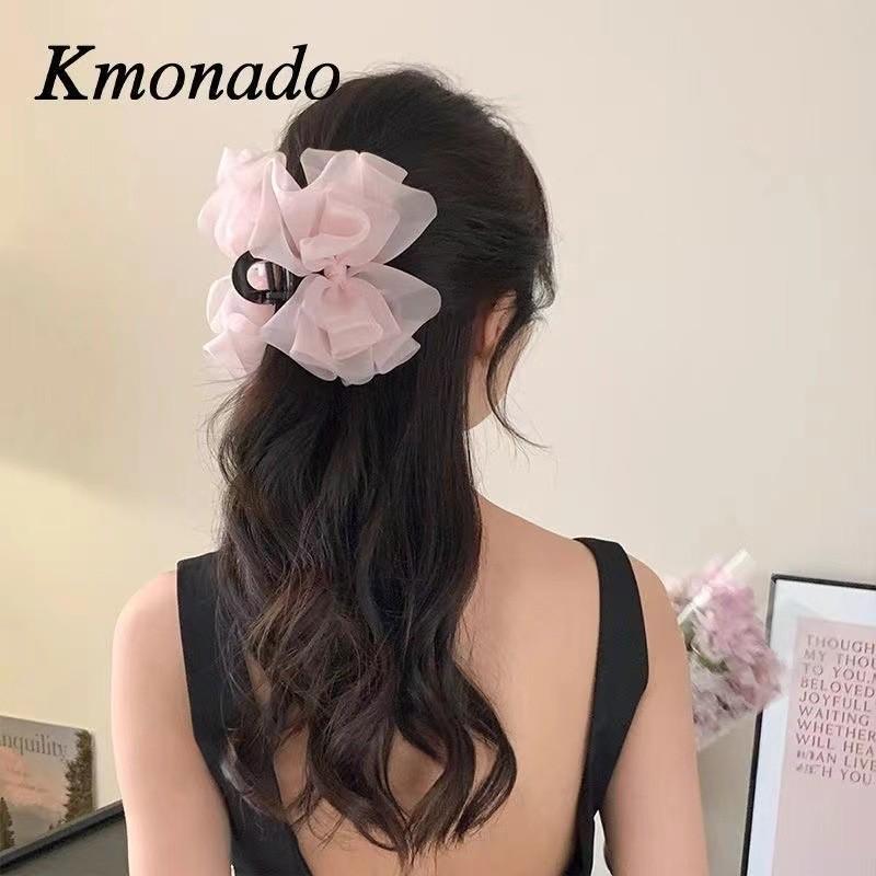 Fugitive Princess Satin Bow Hair Claw Clip - Elegant Updo Accessory
