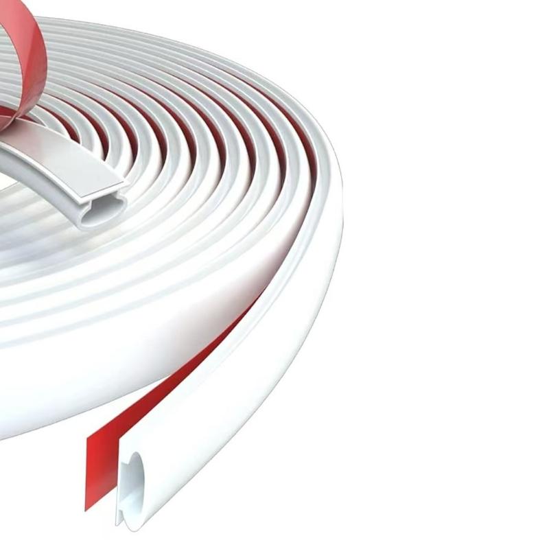 

Водонепроникний Гнучкий Чвертьколовий Молдинг Самоклеючий Гумовий Куточок Гнучкі Кутові Елементи для Кутів Стін та Країв Сходів білий