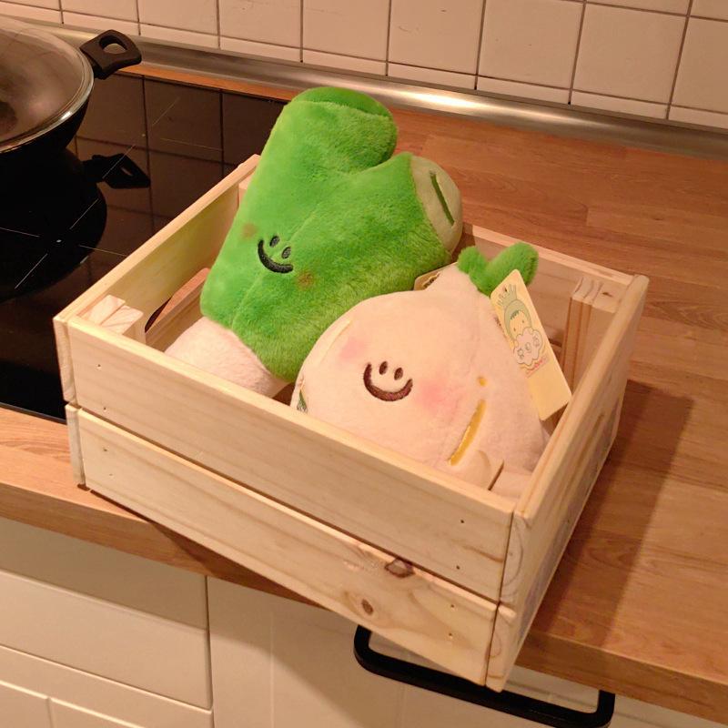 Simulation Cartoon Garlic Green Onion Ginger Vegetable Doll Plush Toy Doll Kitchen Creative Ornament Doll Premium