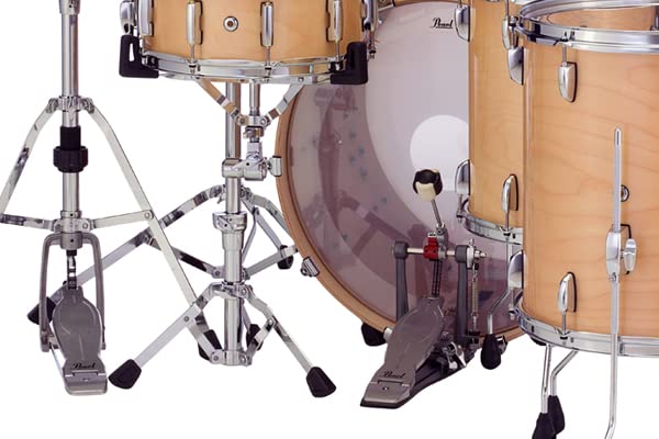 Pearl Eliminator Solo Drum Single Pedal with Eccentric Cam Control Core and Quad "Red" Beater, P-1030R