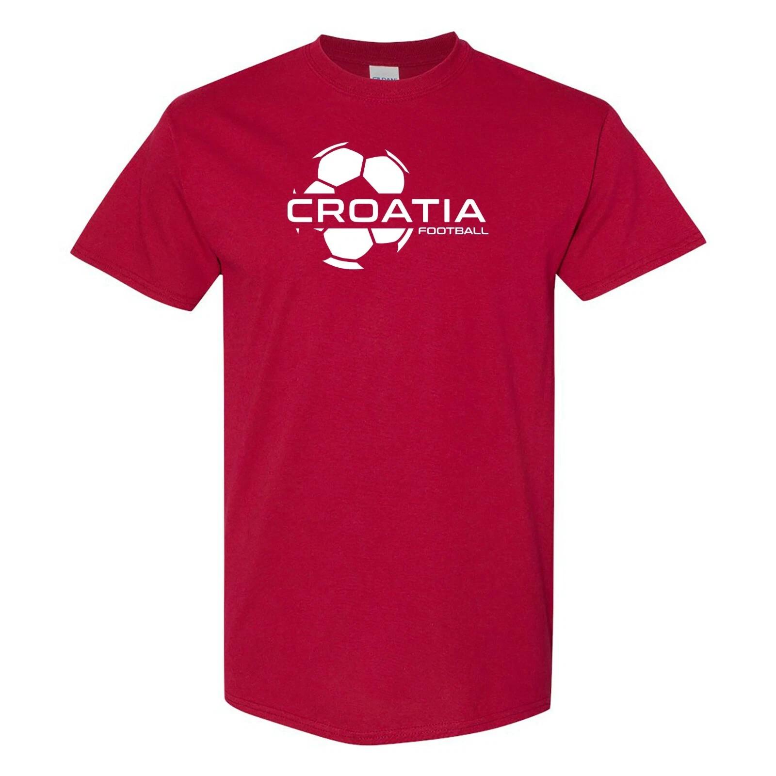 Croatia Football Strike - Soccer Sports Short Sleeve T-Shirt - Cardinal M