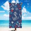 Ultra-Fine Quick-Drying Seaside Print Beach Towel