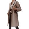 2026 Nieuwe Dames Wolmix Trenchcoat, Reverskraag Middellang Knopen aan de Voorkant Overjas voor Herfst Winter Casual Kleding