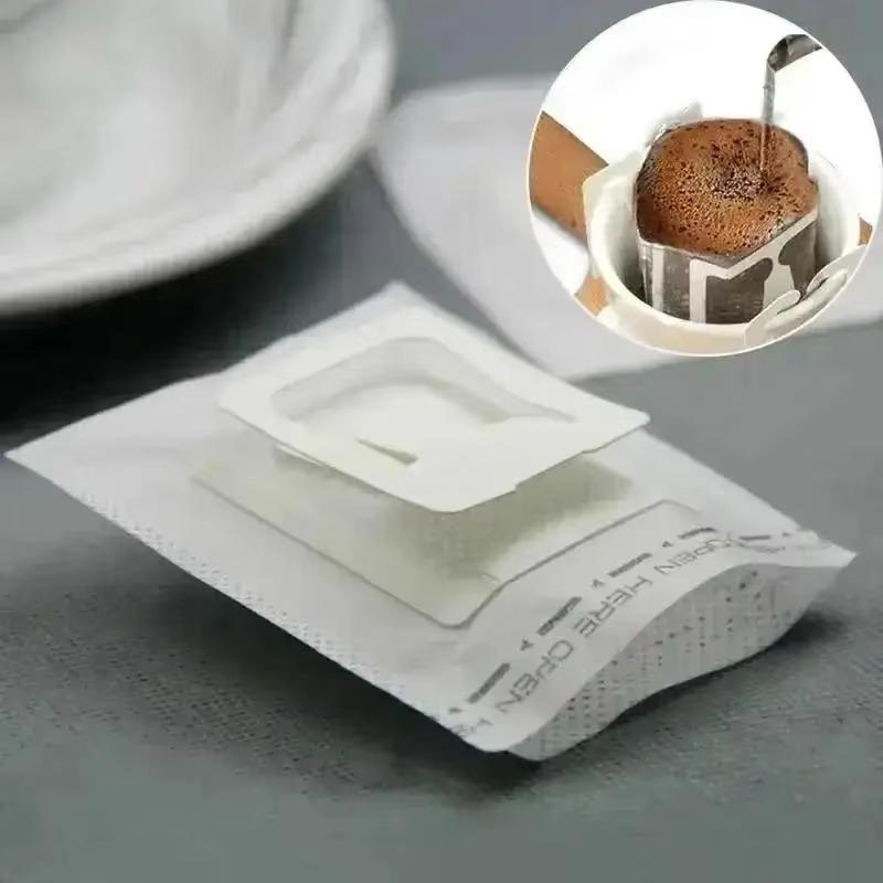 50Pcs/Pack Drip Coffee Filter Bag Portable Hanging Ear Cup Coffee Filters Paper Home Office Travel Brew Coffee&Tea Tools