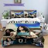 Billie Eilish Custom Name Pattern Bedding,Quilt Set Quilt Cover Pillowcase Home Birthday Gift(1 * Duvet Cover + 2 * Pillowcase, Without Core)