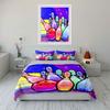 Colorful Bowling Set For Recreation Multiple Sizes Kid'S And Adults' Bedroom Exquisite 3Pc Bedding Set, Gift