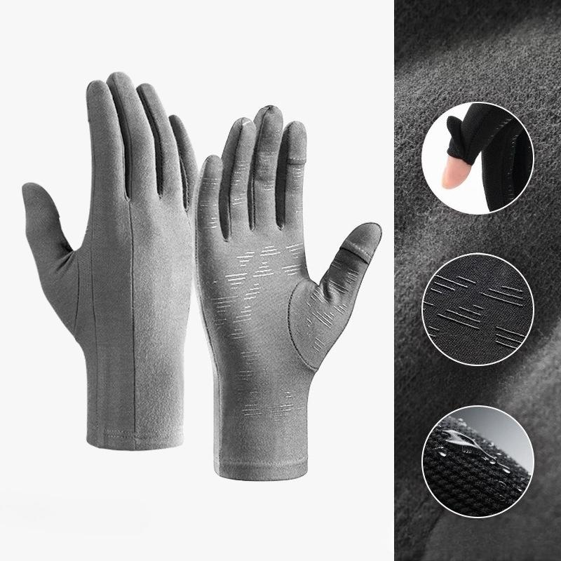 Winter ski gloves liner lining men's and women's outdoor riding gloves touch screen non-slip, windproof and cold-proof, velvet to keep warm