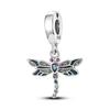 925 Sterling Silver Glow Firefly Butterfly Charms Fit Módní Originální náramky Dragonfly Bee Hmyz korálky Vlastní výroba šperků