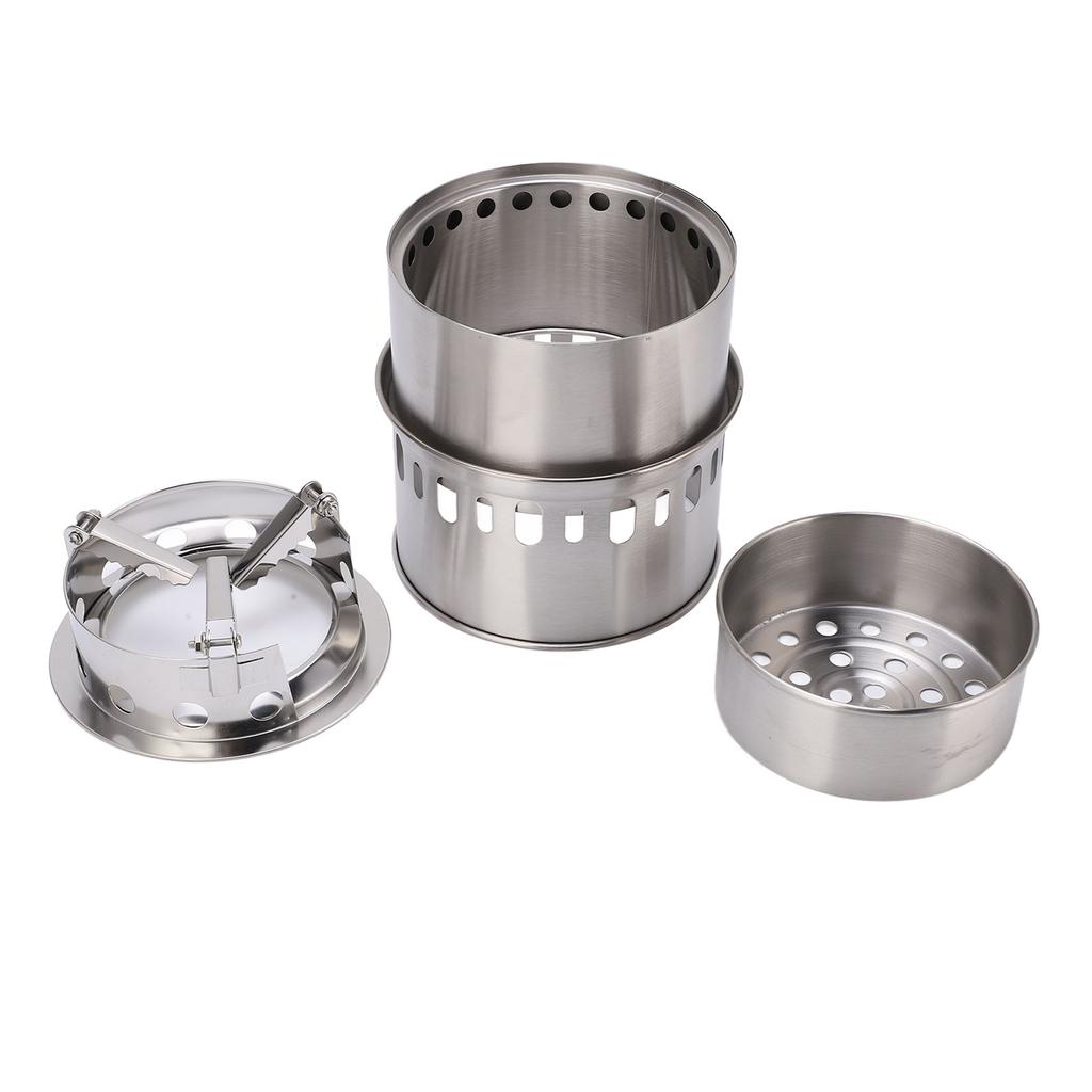 Camping Stove Portable Wood Burning Stove for Outdoor Backpacking Hiking Traveling Picnic BBQ Style D