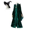 Minerva McGonagall Cosplay Costume Hogwarts Headmistress Robe Halloween Role Play Outfit