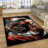 Motocross Modern retro Motorcycle Rug Carpet for Living Room Bedroom Home Decor,Floor Mat Non-slip Decoration for Sofa Doormat