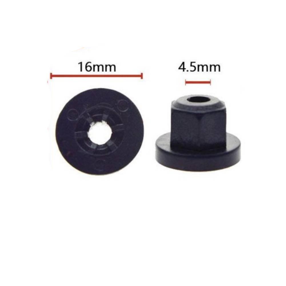 Plastic Nut 20pcs/Set 4.5mm Hole BlackNylon E36 E39