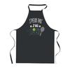 Kitchen Apron - PLANETEE - I Can't Tennis 2 - Black - Breton Print - 90x60 Cm