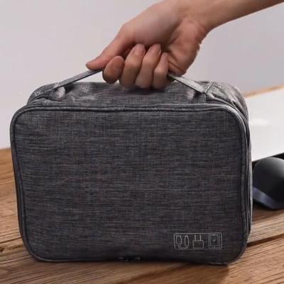 3 lagen reis elektronische organizer tas draagtas case voor smartphone oortelefoon USB kabel oplader harde schijf flash geheugen