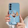 S-sabrina C-Carpenter Cartoon Phone Case For Samsung S25,24,23,22,21,S20,Ultra,Plus,FE Black Soft Cover