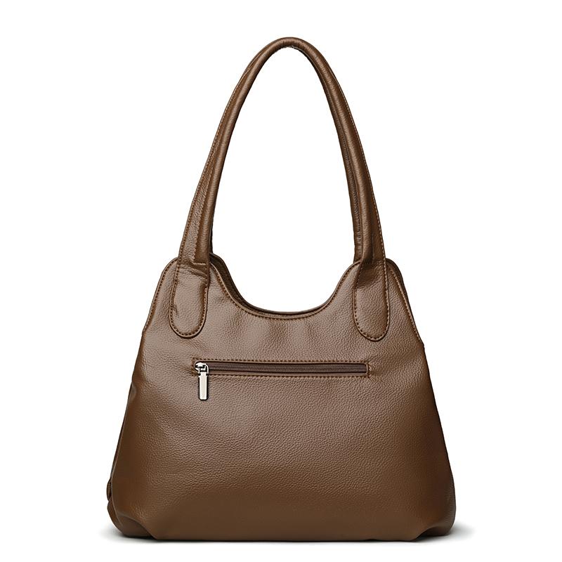 Women's Bag Large Capacity Portable Tote Bag Commuter PU Shoulder Crossbody Bag