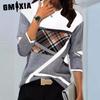 Women's Fashion Casual Long Sleeve O  Neck Blouses & Shirts
