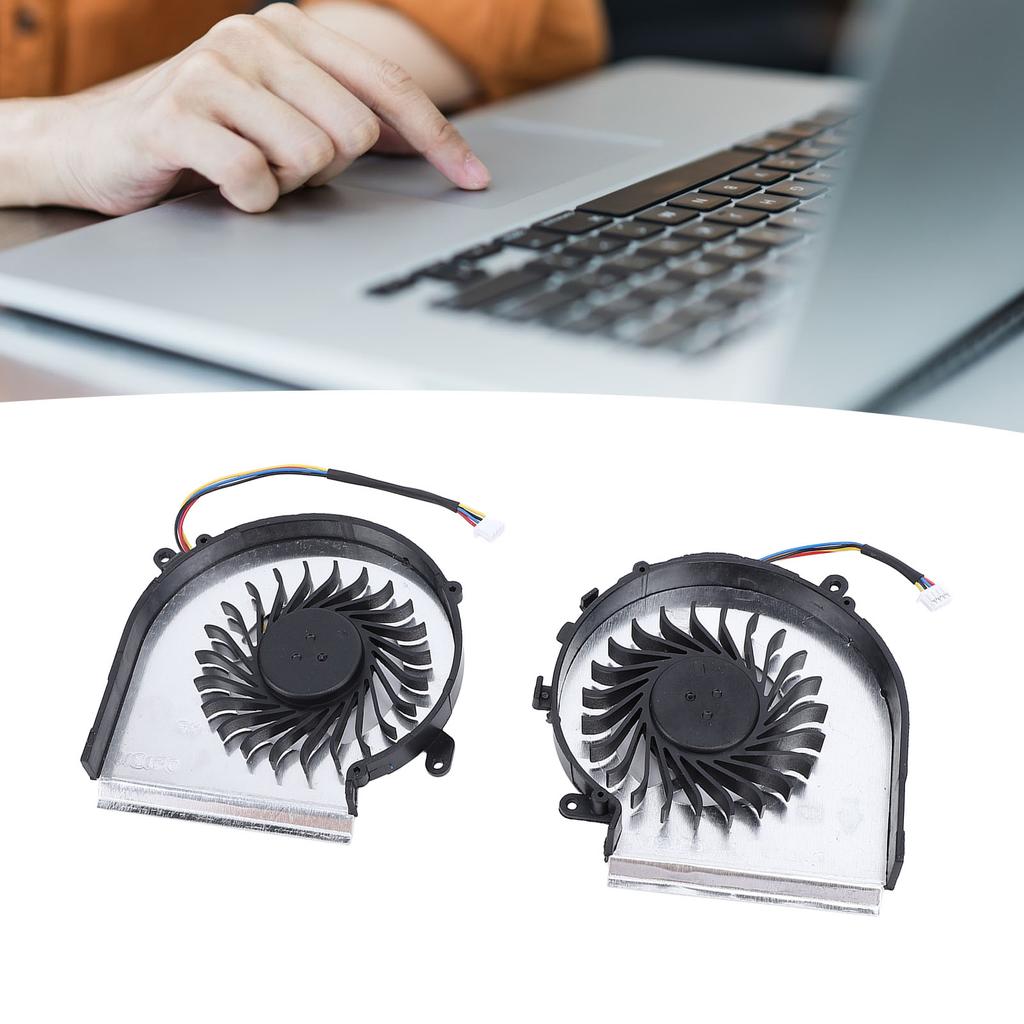Laptop CPU GPU Cooling Fan Aluminum Alloy 4 Pin Laptop Replacement Cooling Fan with Repair Tools for