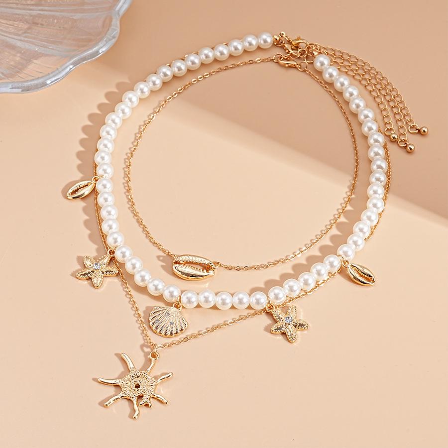 High-End Bohemian Seashell Beaded Clavicle Necklace