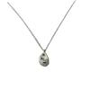 Women's Minimalist Silver Egg Drop Pendant Necklace: High-End s925 Sterling Silver Design