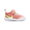 Nike Team Hustle D 10 Lil Cushioning Abrasion Resistant Low Top Toddler Shoes White Orange Infant And Toddler DM4325-600