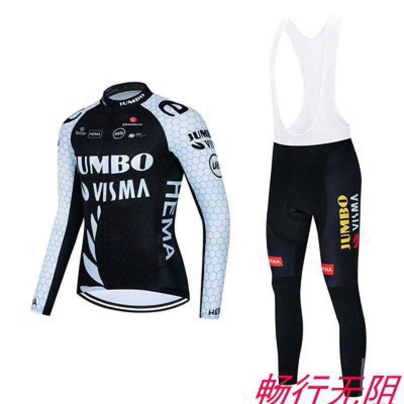 Mens Winter Thermal Fleece Cycling Jersey Set Long Sleeve Warm Bike Riding Apparel Mountain Road