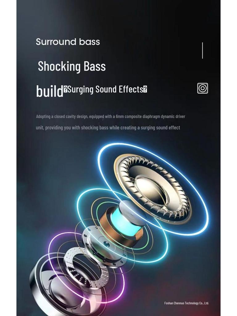 Ear-hook Type-C Wireless Bluetooth Earphones with High-Fidelity, Long Battery Life, and Compact Design for Running