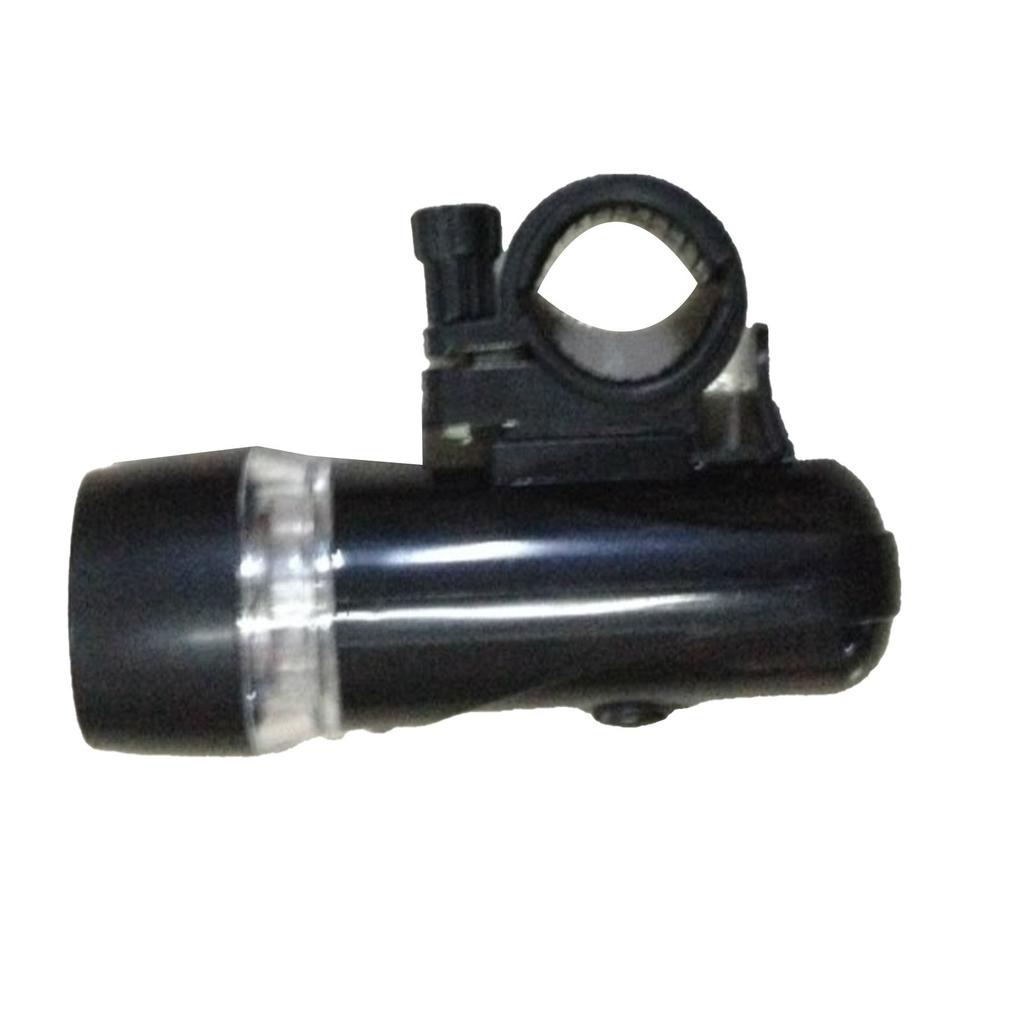 Bike Lights with 5 LED Lights Warning Signal Plastic Black Super Bright Bike Headlight for Night Riding