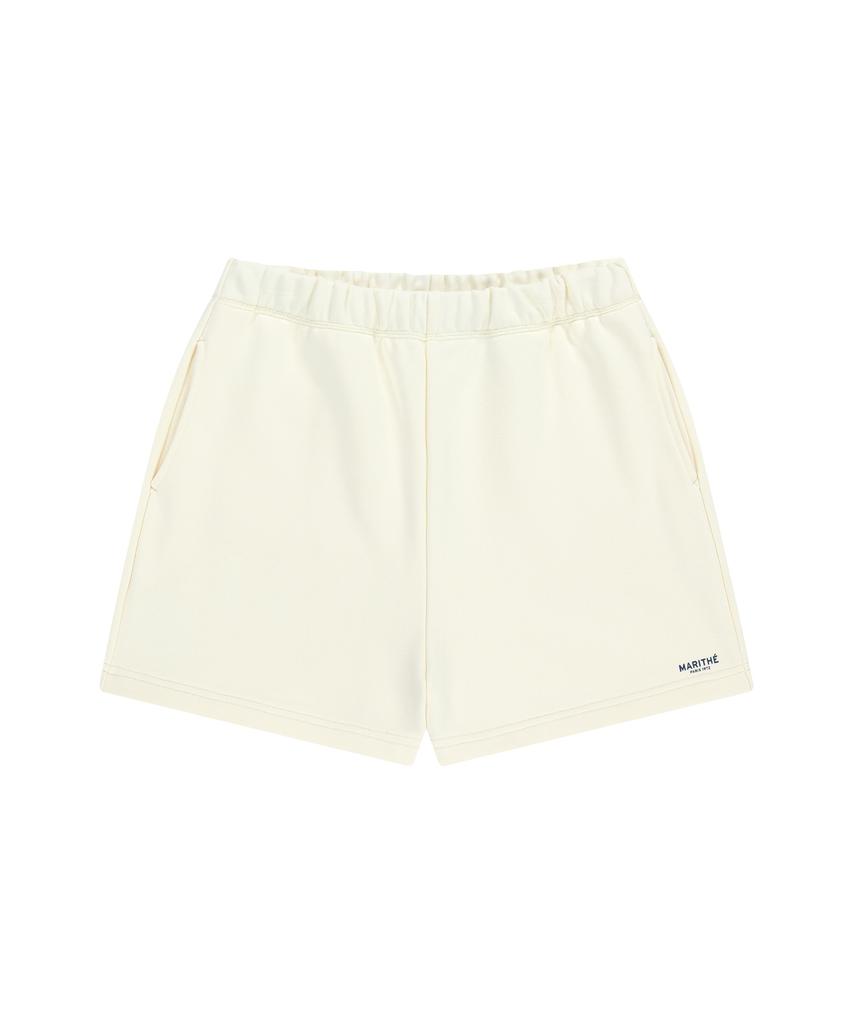 Malittepeulangsowajeobeo W Regular Logo Sweat Shorts Ivory