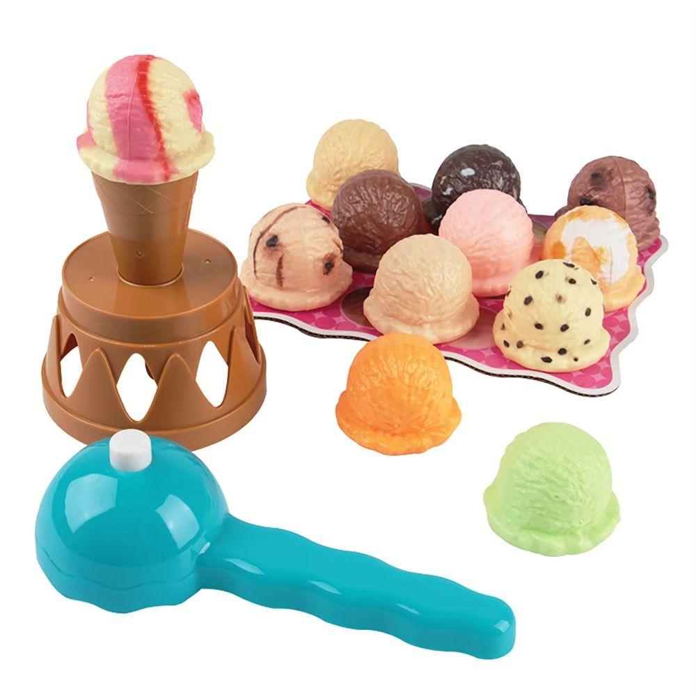 Stackable Ice Cream Stacking Toy Pretend Play Kids Pretend Play Toys  Toddlers Kids