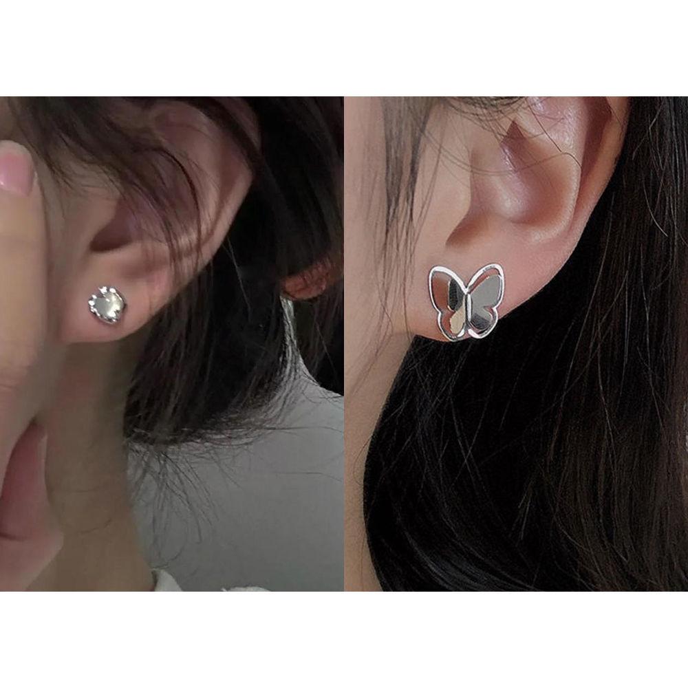 Cercei Nișă Stil Aloof: Argint Sterling 925 cu Eleganță de Basm, Design Minimalist în Stil Național.