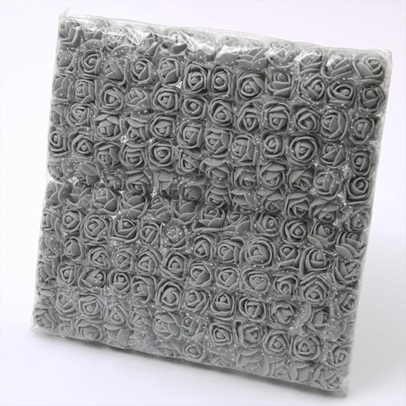 

144 шт./2 см Мини Кружевные Розы Пенопластовые Головки Цветов Букет Для Свадьбы Домашнее Украшение Скрапбукинг DIY Венок Искусственные Цветы