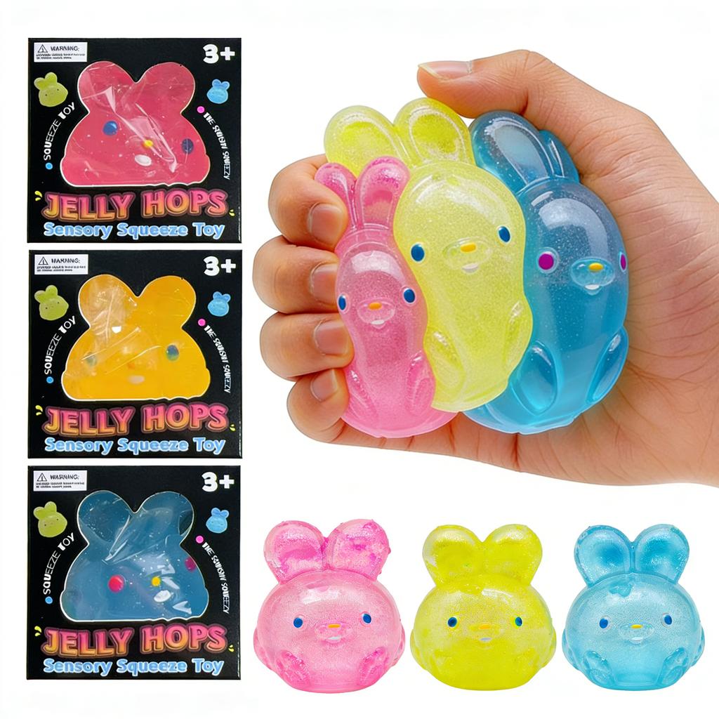 Nee-doh Nice Cube Sensory Fidget Toy Rabbit Stress Relief Squishy Cube Anti-Anxiety Squeeze Object For Focus ADHD Population