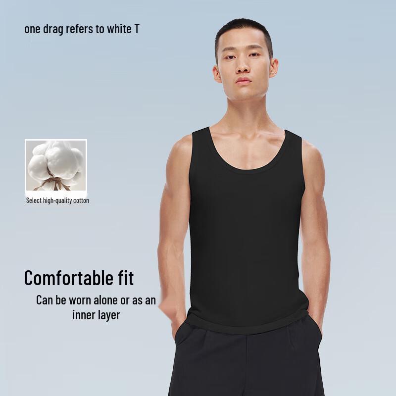 Men s Pure Cotton Sleeveless Tank Top 4XL