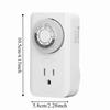Portable Plastic Timer Socket Timing US 125V Timing Switch Intelligent Automatic Power Controller Daily Use