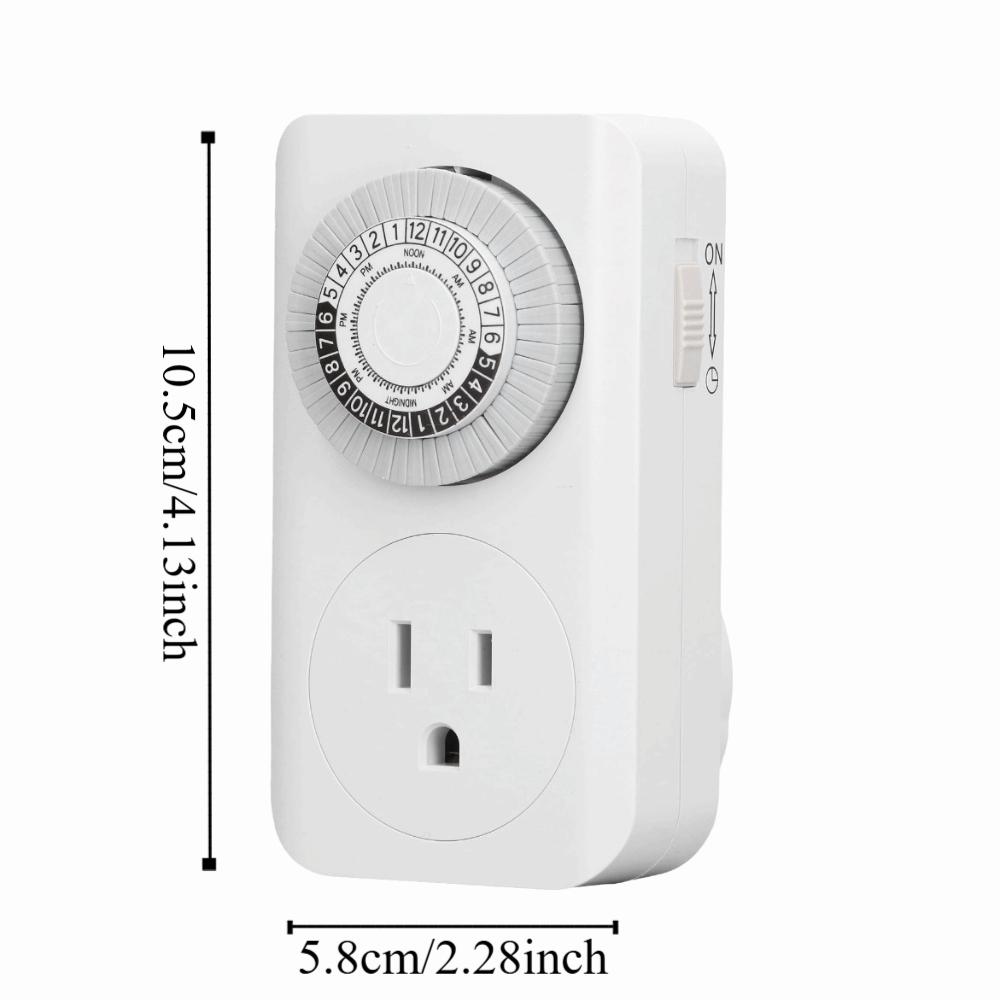 Portable Plastic Timer Socket Timing US 125V Timing Switch Intelligent Automatic Power Controller Daily Use