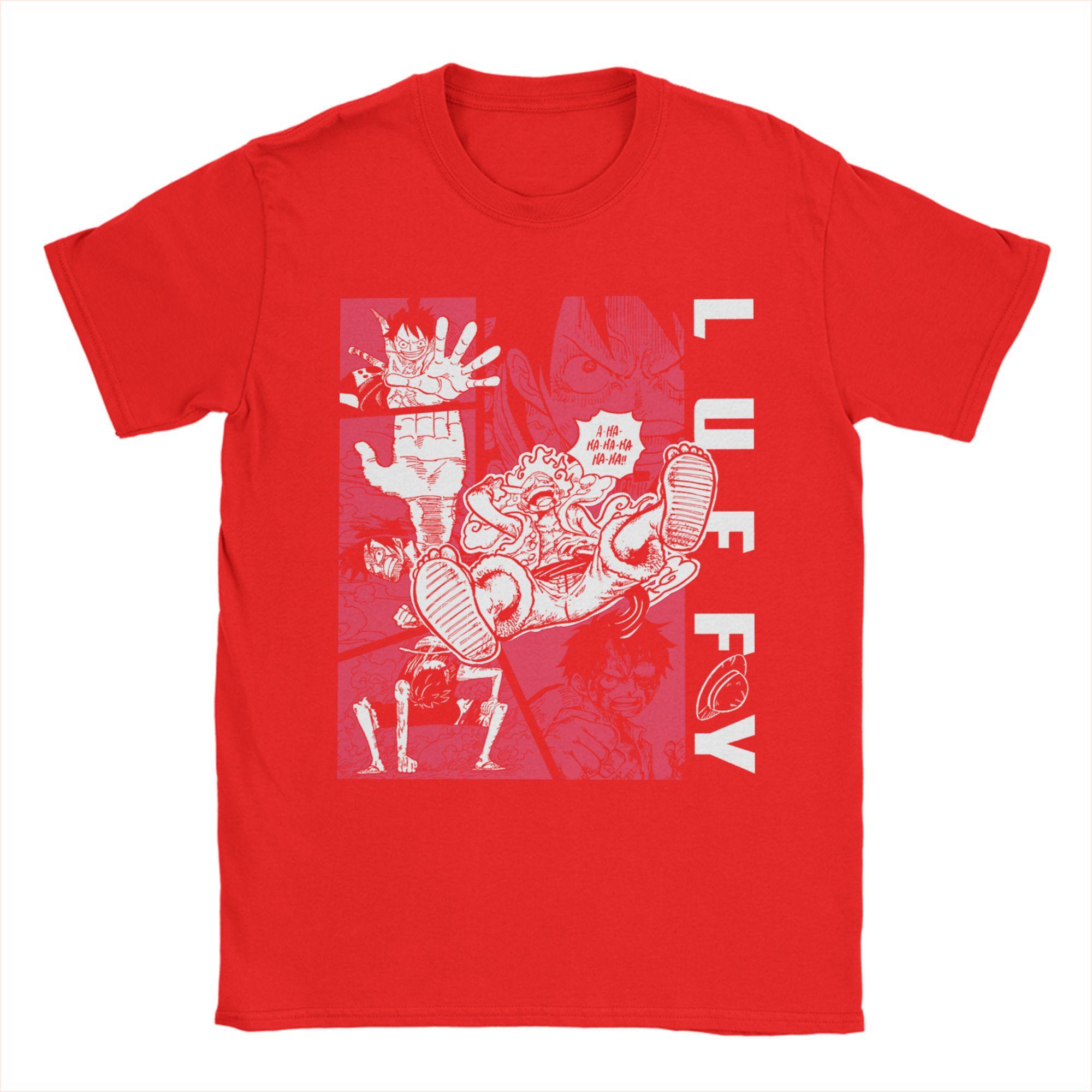 

Mens Joy Boy Gear 5 Monkey D Luffys Ones Pieces T Shirts 100 Cotton Tops Funny Round Collar Tee Shirt Gift Idea TShirts M
