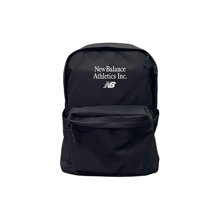 New Balance Sports Casual Zipper Fabric Backpack Unisex backpack Black LAB42405