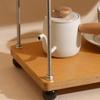 Desktop Storage Rack Staggered Shelves 3 Tier Shelf Wood Wooden Desk