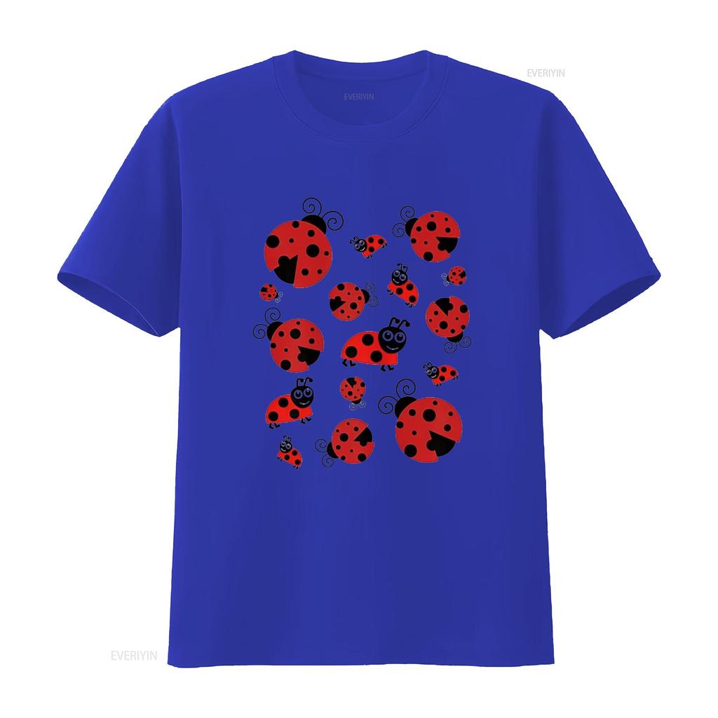 Adorable Ladybugs Everywhere T shirt vintage Washed Unisex homme Soft Casual Stretched Breathable Stylish graphic