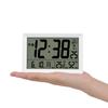 MAG Digital Clock with Thermometer and Hygrometer Simple and Easy to Read Design for Living or Wall Display x 14cm White View Square Noah Precision