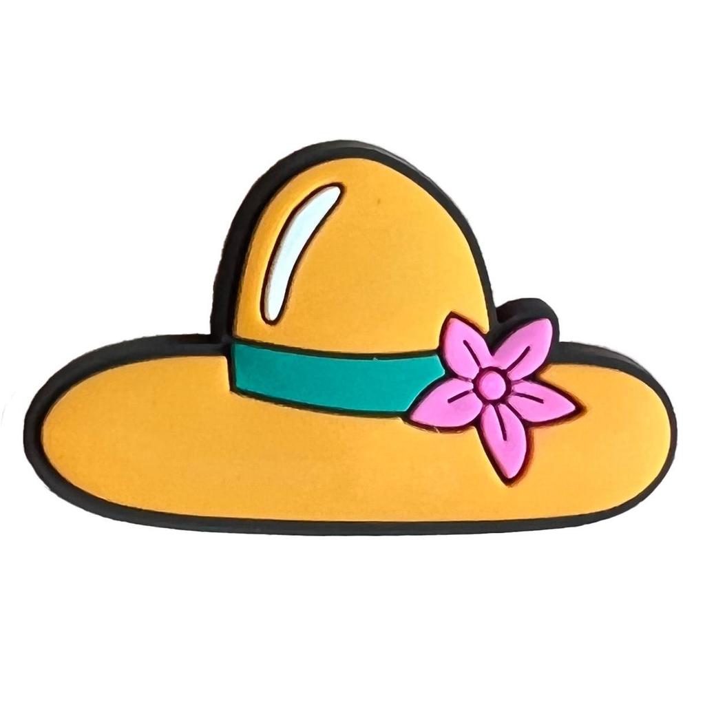 Cartoon Beach Wave Clog Shoes with Cute Floral Buckles and Soft Rubber Accessories